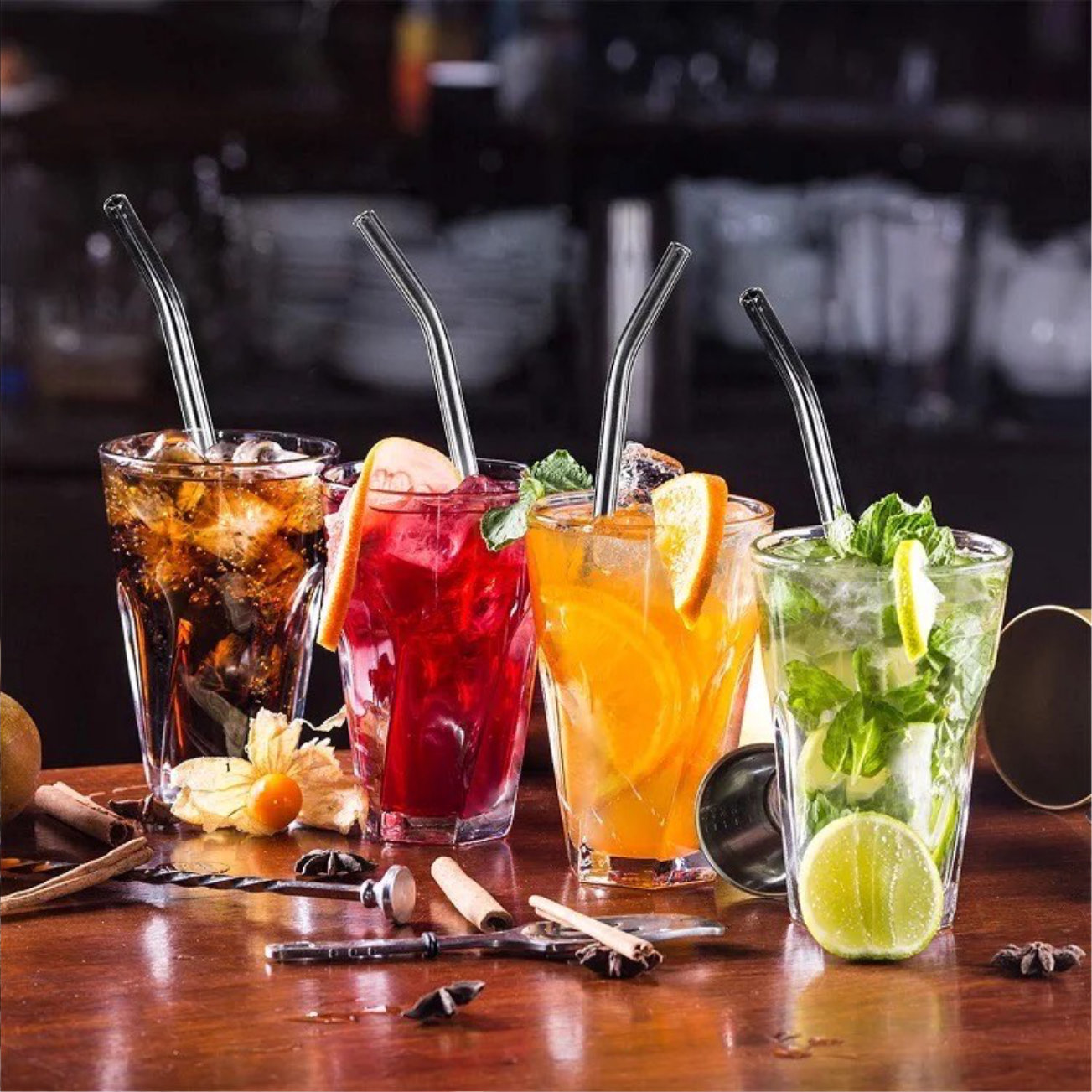 Bareskinn Glass Straw Set